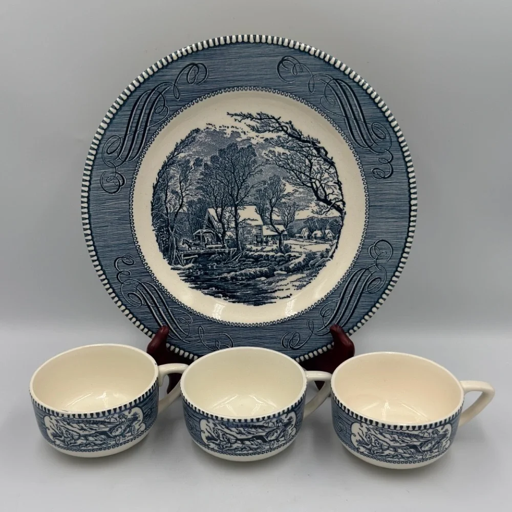 Currier & Ives Set By Royal China